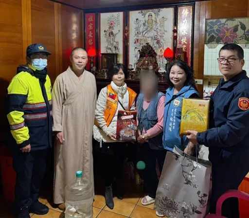 寒冬送暖！　蘆竹警結合民間、宗教團體作愛心