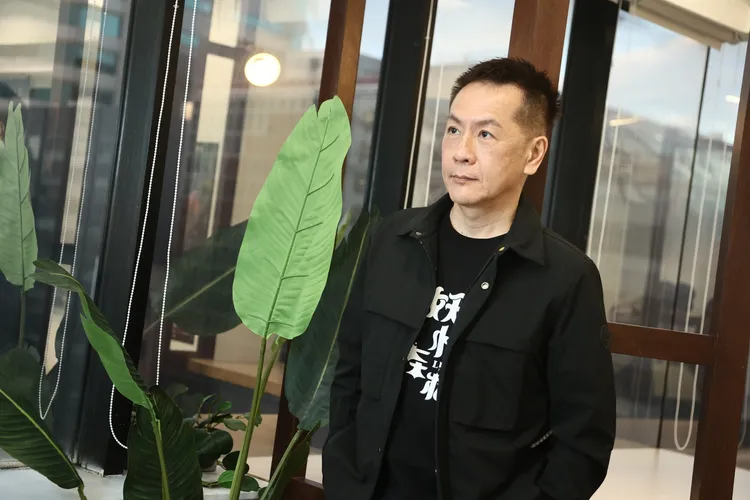 王世偉認為自己只是動畫產業的其中一棒。彭欣偉攝