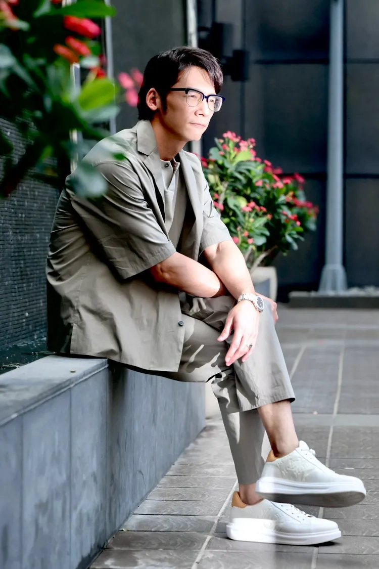 温昇豪剛從南部北上。林林攝