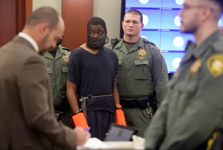 雷登曾有多起暴力前科。圖為他1月8日出庭。美聯社