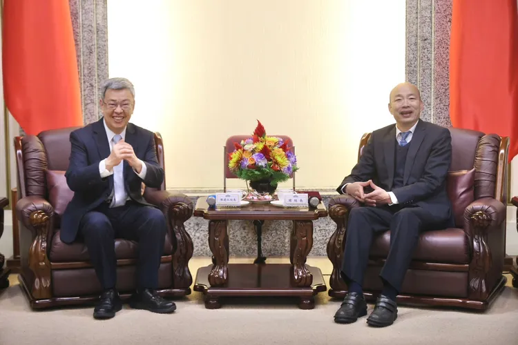 陳建仁到立院拜碼頭。林林攝