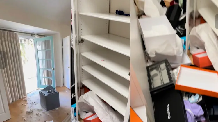 劉雨欣住在洛杉磯富人區，遭闖空門損失數千萬。翻攝劉雨欣小紅書