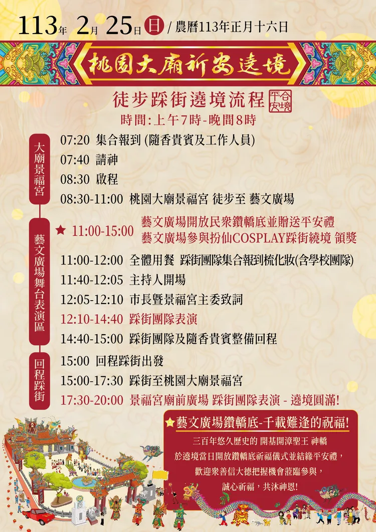 現場繞境流程圖。警方提供