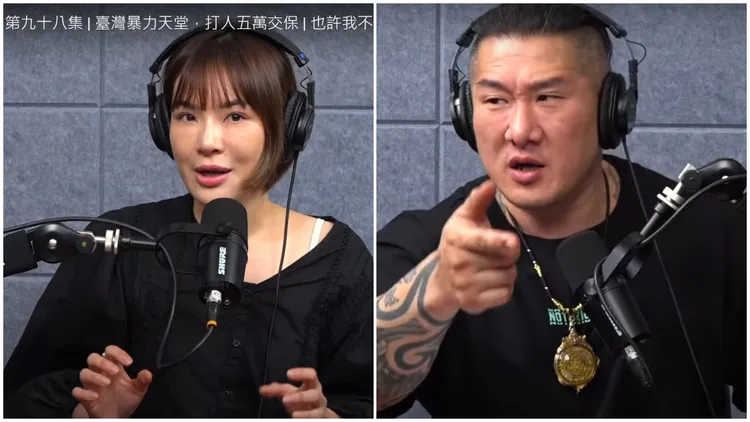 陳沂上館長節目對網友酸她嘴秋被打活該侃侃而談。翻攝自YT頻道館長惡名昭彰