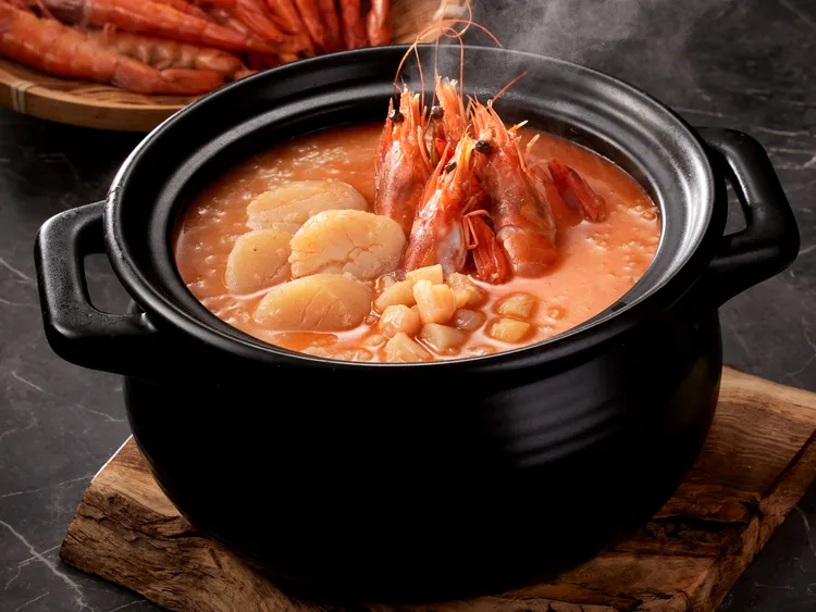 干貝鮮蝦粥。朝粥幫提供