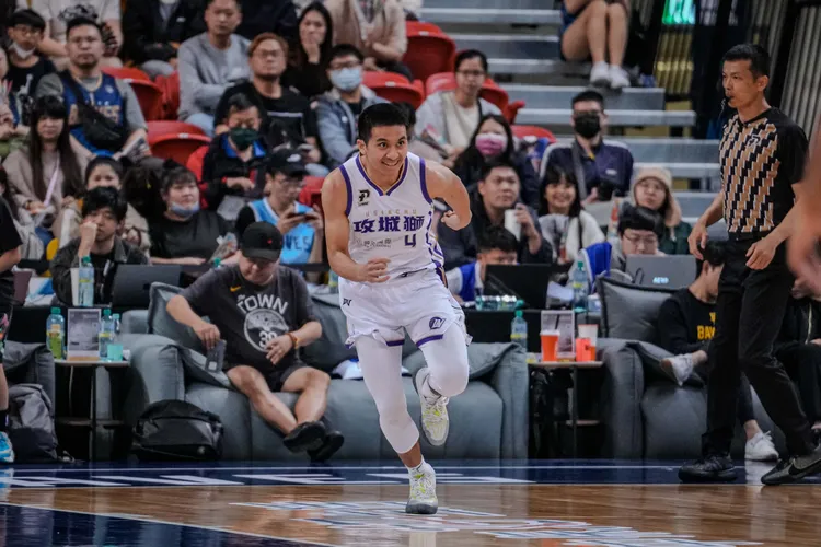 高國豪沒投進追平中距離。PLG提供