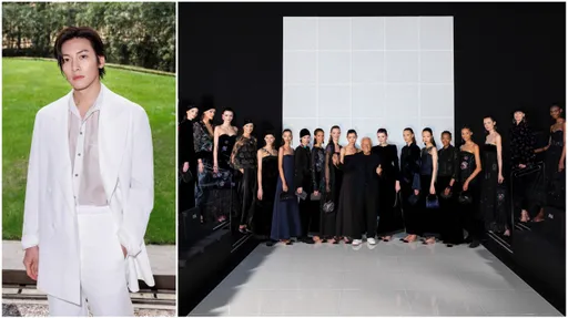 米蘭時裝周｜池昌旭化身白馬王子「入花叢」　帥賞GA盛放的冬日之花