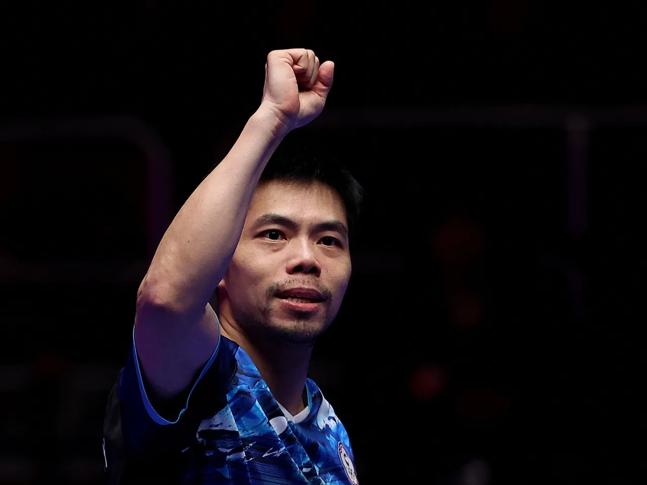 莊智淵帶領中華隊在南韓釜山參加世界桌球團體錦標賽;圖為昨天對德國戰。路透社