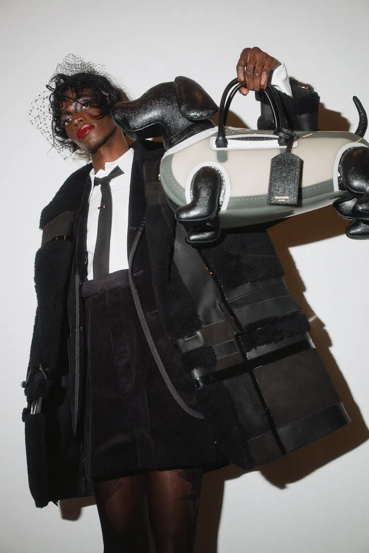 Hector Bog狗狗包最外層以霧感的半透明材質包覆。品牌提供