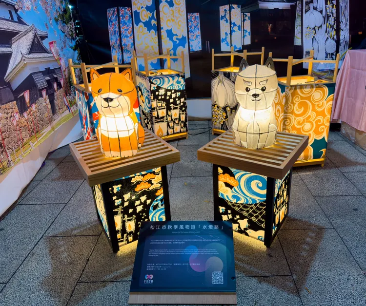 松江水燈路。北市觀傳局提供