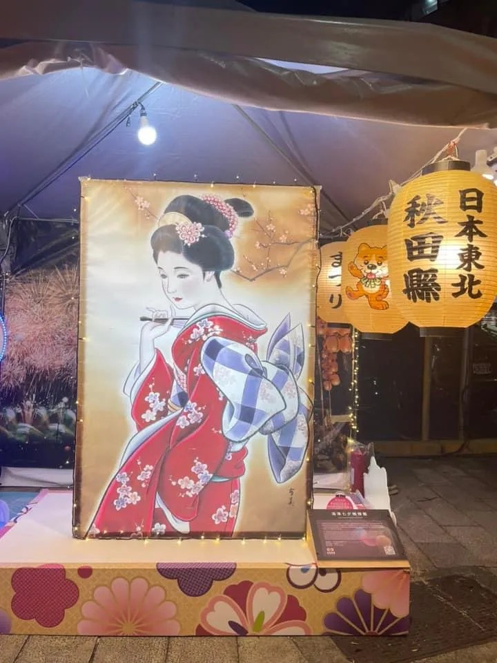 秋田縣「七夕繪燈籠節」主題。北市觀傳局提供