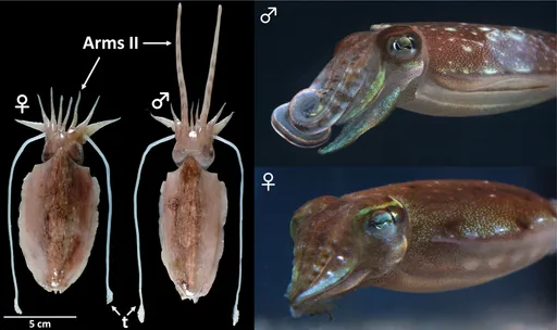超強把妹技!烏賊噴墨汁不只為逃生 竟自帶「黑背景」求愛