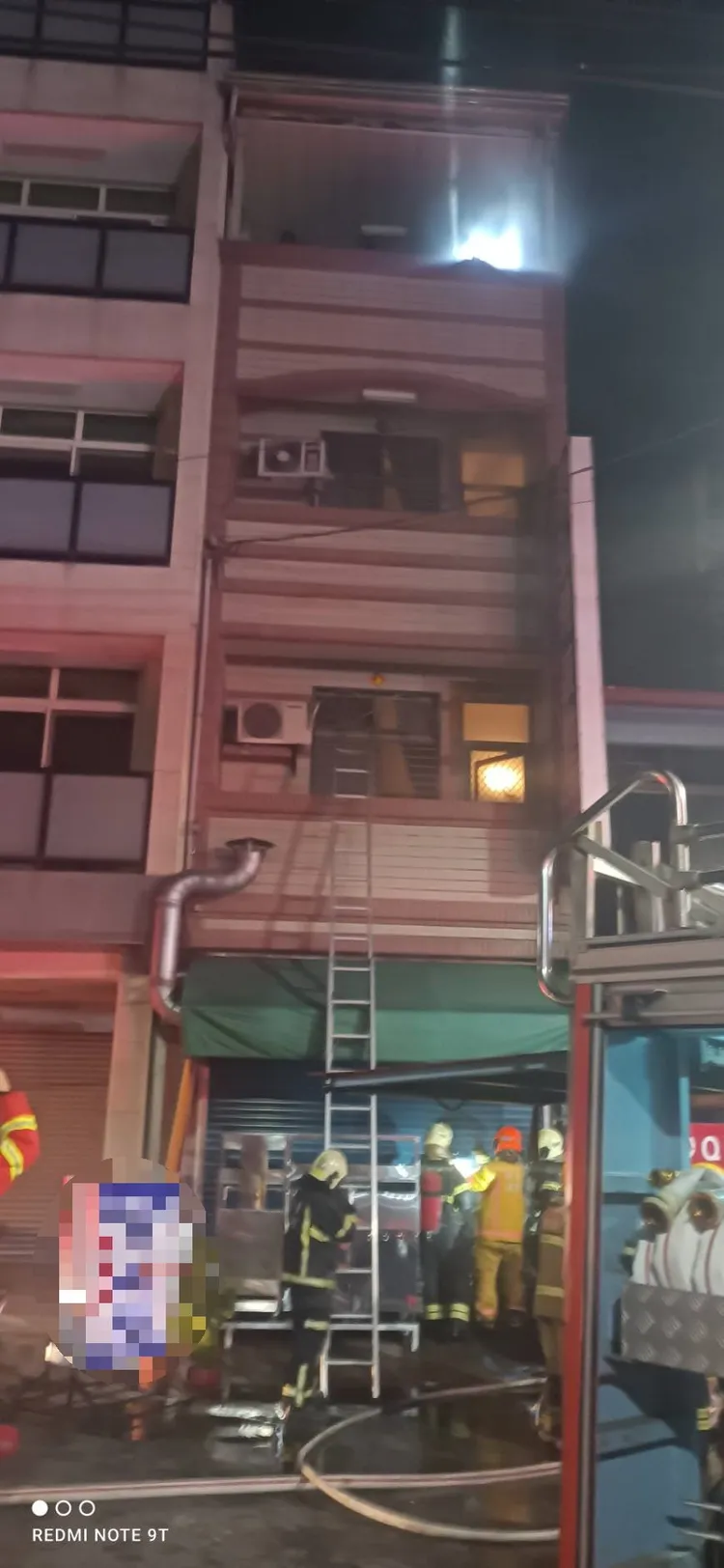 受困７人全數平安脫困。消防局提供