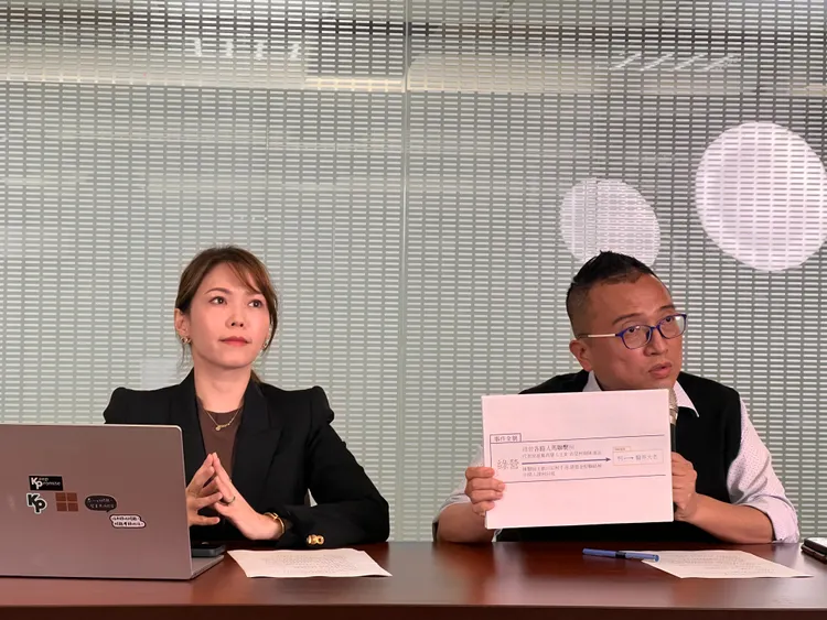 陳智菡、周榆修指，陳永興公開信漏掉中間人親至柯文哲辦公室部分。民眾黨提供