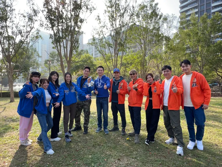 《飢餓遊戲》率領眾藝人前往竹北市闖關。中視提供