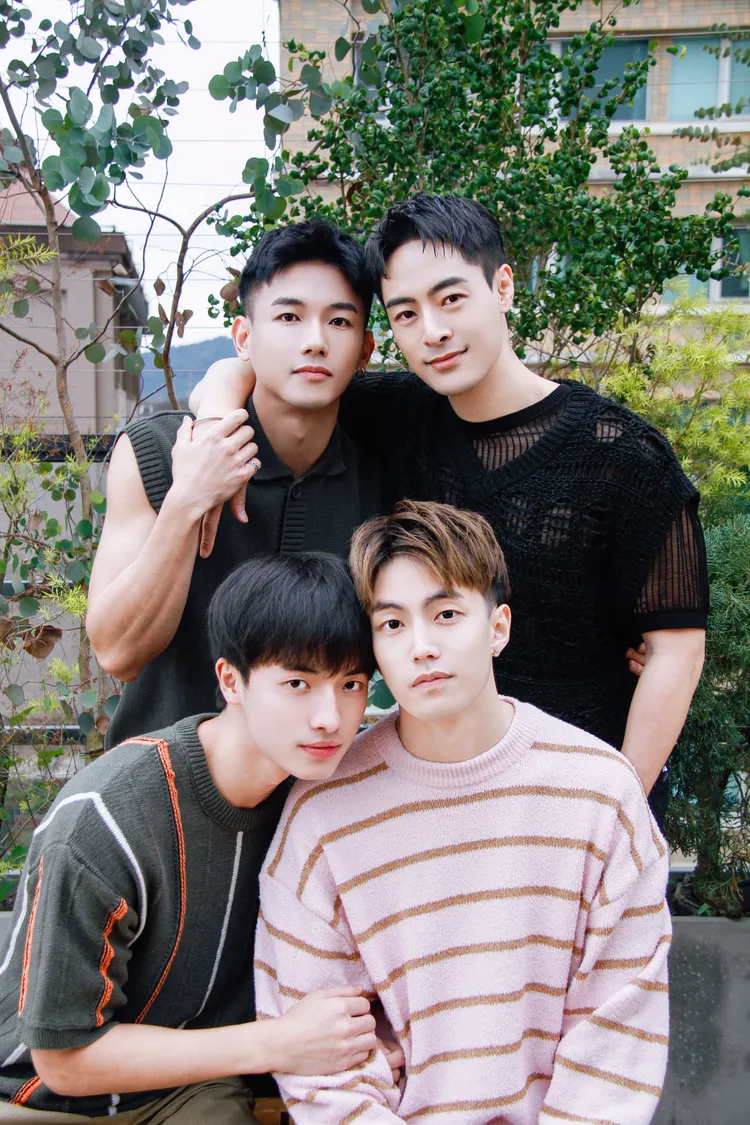 文威登（左上順時鐘）、 朱宇謀、徐謀俊和簡楨庭主演《印象.青春》。達騰娛樂提供