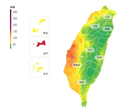 初九天公生!民俗活動及背風側影響 雲嘉南空品亮紅燈