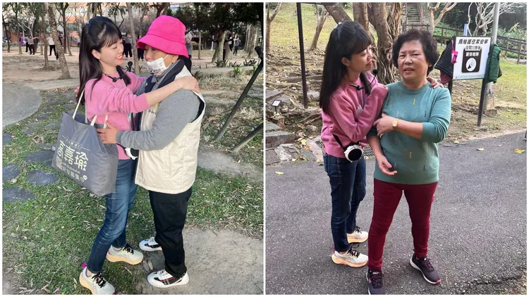 高嘉瑜連任失利後，受到眾多婆媽擁抱安慰。翻攝自高嘉瑜臉書