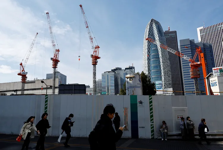 今天東京街頭。路透社