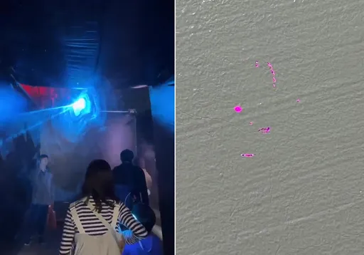 小心!拍完台中燈會手機就壞了 照片出現紫斑疑雷射光肇禍