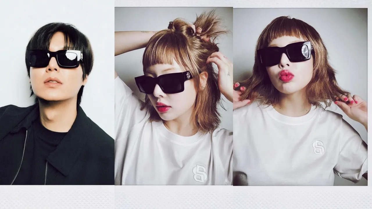 李敏鎬（左）、泫雅（中、右）替BOSS新系列宣傳。品牌提供