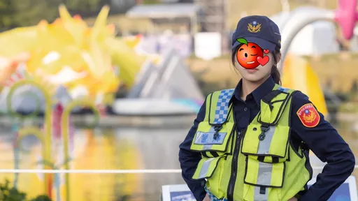 女警「秀賢」成台中燈會嬌點 網暴動:警花才是主燈吧