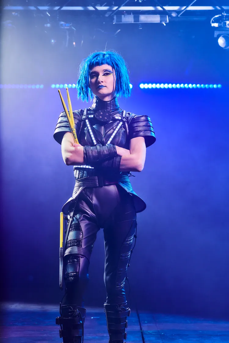 藍人樂團這次加入限定的全新角色「搖滾巨星」（The Rockstar）。寬宏藝術提供