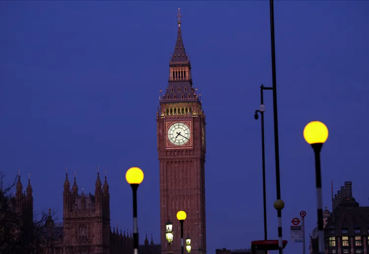 今天清晨的倫敦大笨鐘。路透社