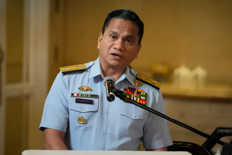 菲律賓海岸防衛隊南海問題發言人塔瑞耶拉（Jay Tarriela）准將。美聯社