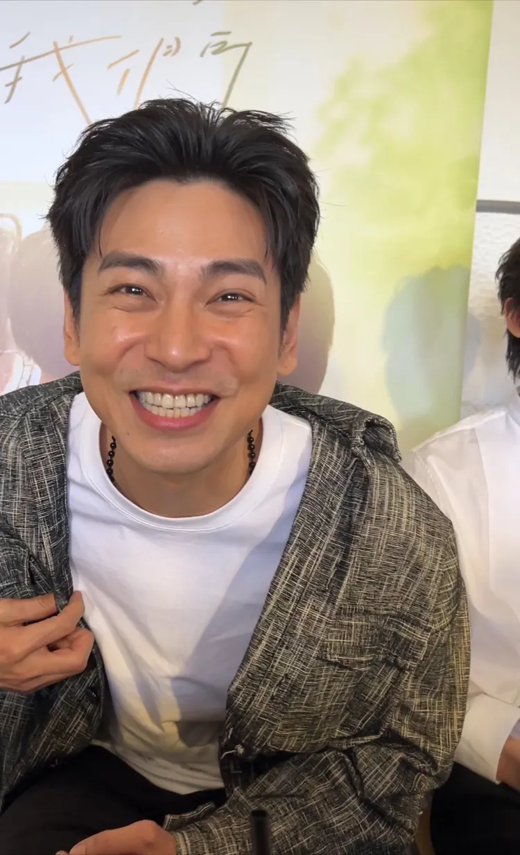 楊子儀昨被追問「前妻」米可白情事表情豐富。讀者提供