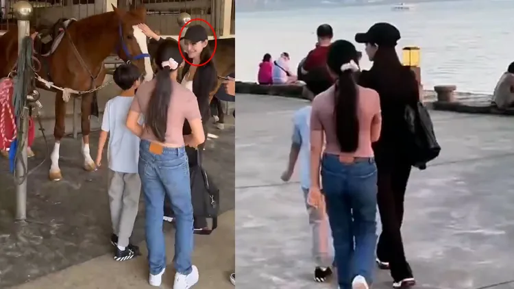 汪小菲女友和他的小孩相處融洽。翻攝汪小菲抖音