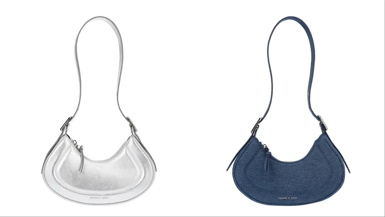 Petra微笑丹寧肩背包，各1990元。品牌提供