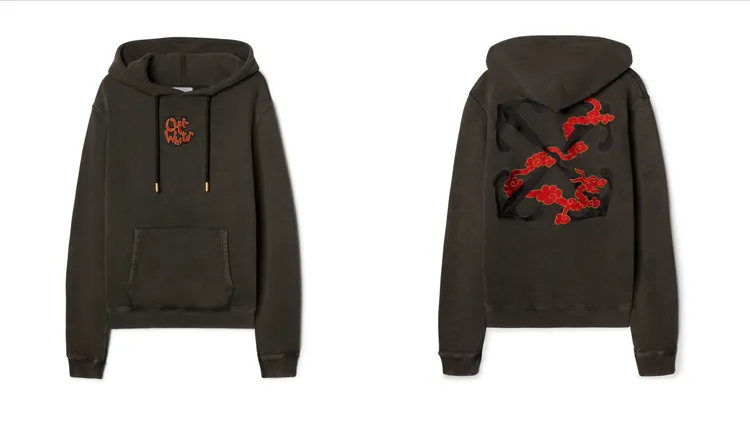 Off-White龍年限定連帽運動衫，2萬8500元。品牌提供