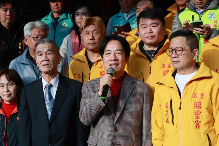 賴清德祈願台灣新的一年百業興榮。總統府提供