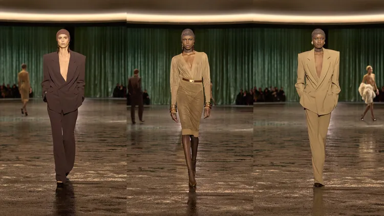 Saint Laurent 2024秋冬大秀。品牌提供