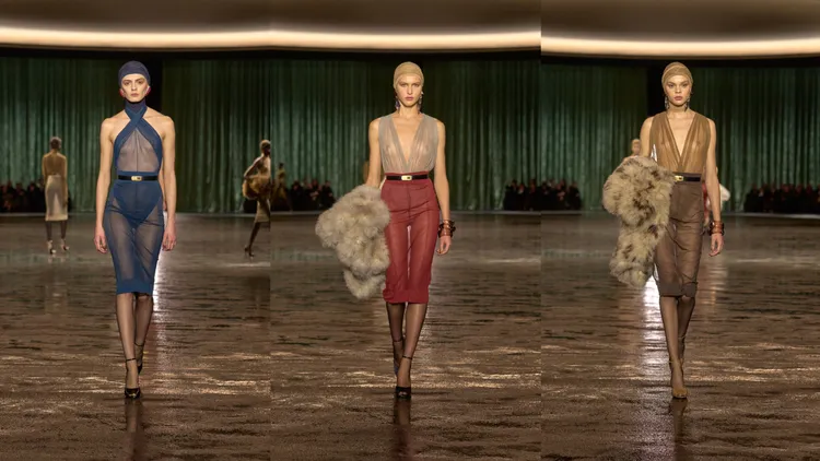 Saint Laurent 2024秋冬大秀。品牌提供
