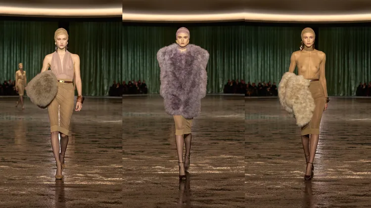 Saint Laurent 2024秋冬大秀。品牌提供