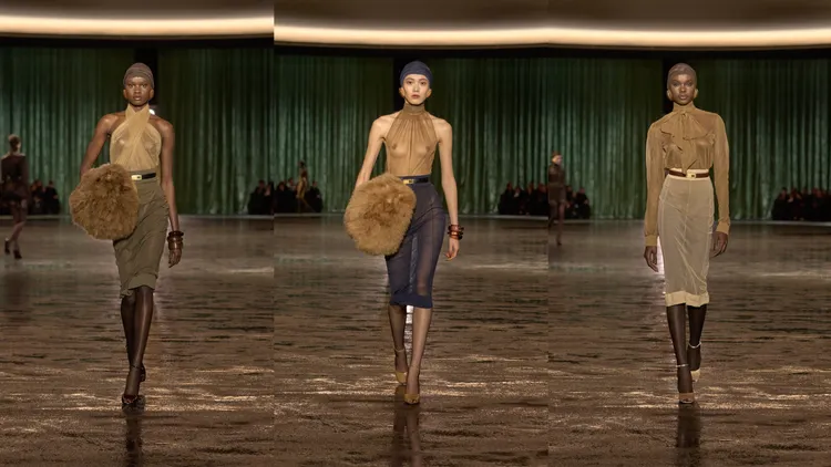 Saint Laurent 2024秋冬大秀。品牌提供