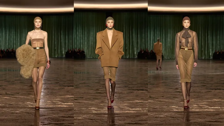 Saint Laurent 2024秋冬大秀。品牌提供