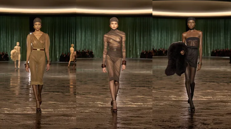 Saint Laurent 2024秋冬大秀。品牌提供