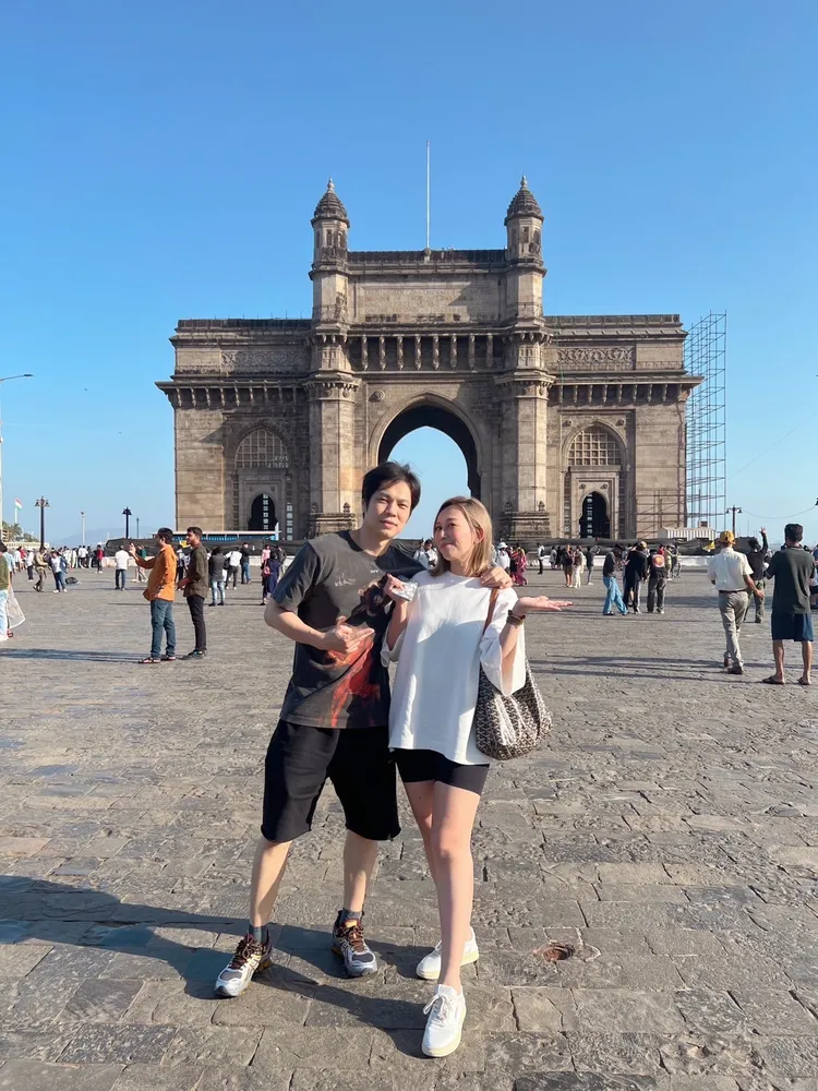 女星瑪菲司快閃印度景點。HaloMavis國際連線提供