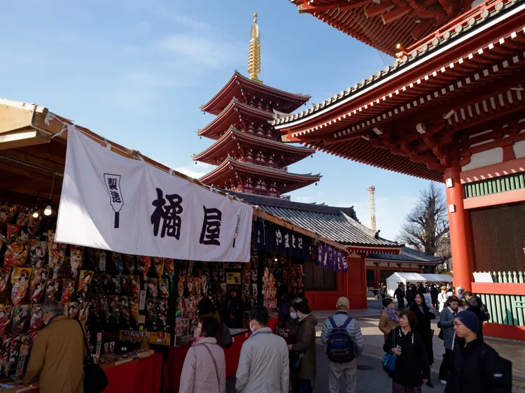 東京淺草寺。新華社