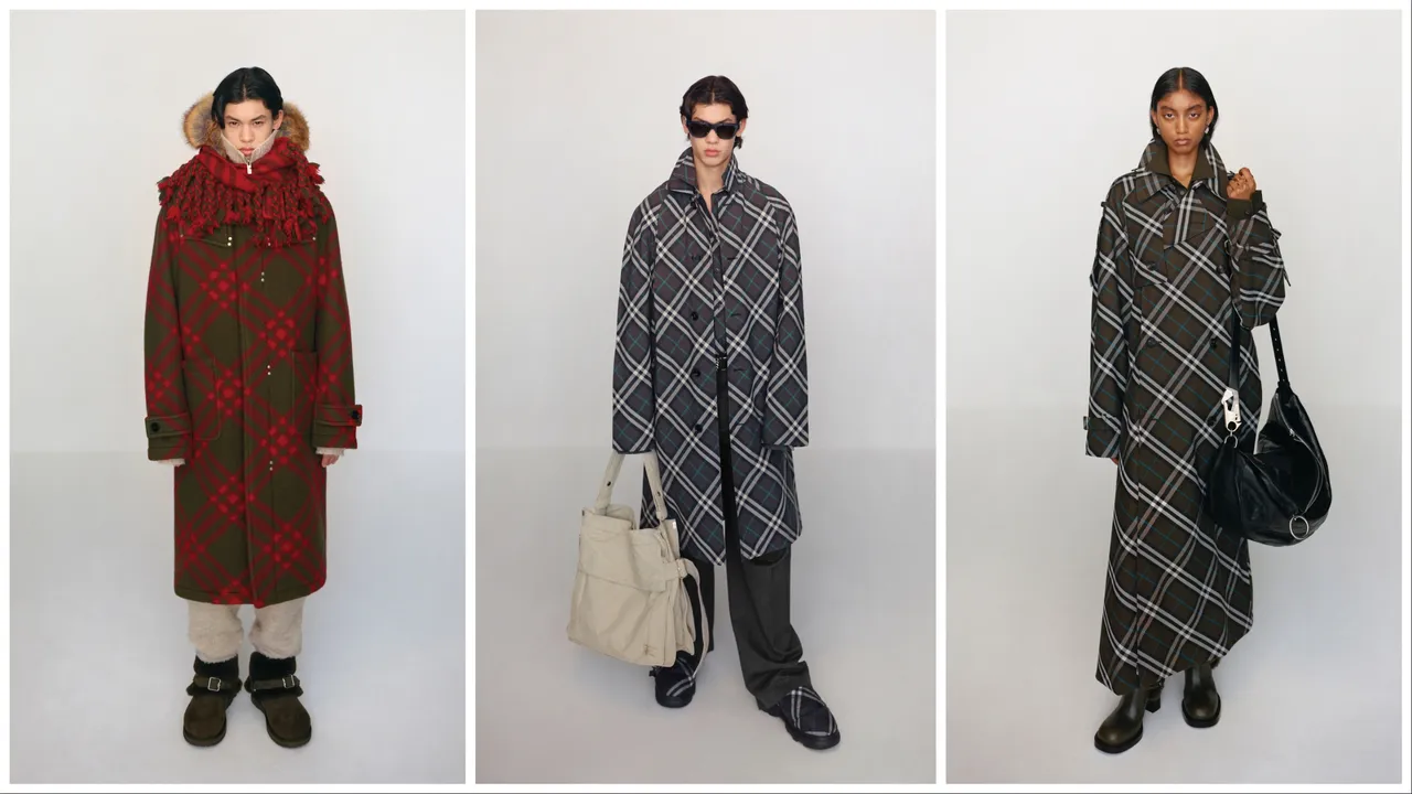 招牌风衣在全新一季融合了修身剪裁、无腰带设计。品牌提供