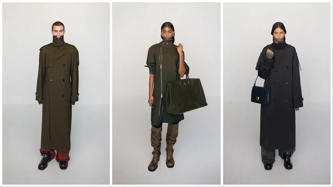 Burberry 2024年秋季系列。品牌提供