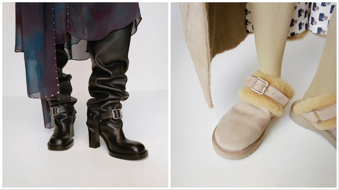  「B」字金属饰件出现在鞋款之中。品牌提供