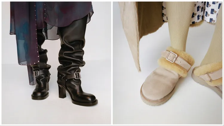  「B」字金屬飾件出現在鞋款之中。品牌提供