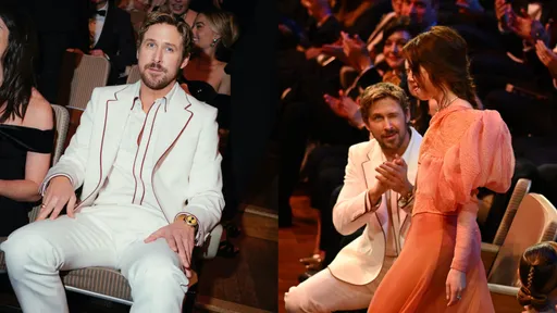 萊恩葛斯林見「前女友」行頭很用心 戴全球唯一黃金錶拋媚眼