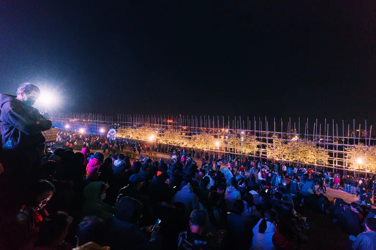 台灣燈會安平燈區大年初三吸引47萬8千餘人，更創下開展以來的單日參觀新高紀錄。台南市政府提供