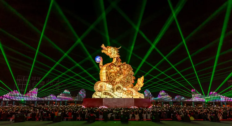 2024台灣燈會以「龍耀台南」為題。府提供