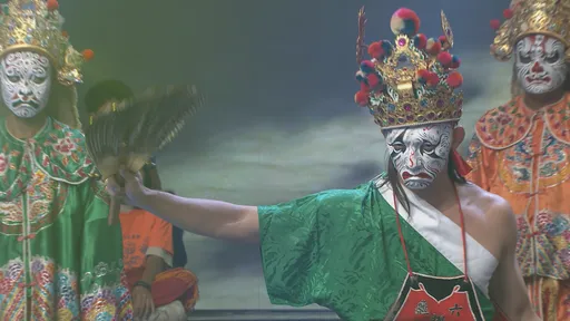 温昇豪甘柳將軍臉譜登場 受訪時不能說話守禁忌